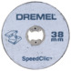 Dremel multitool accessoires - doorslijpschijf speedclic starterset SC406 - 2 stuks