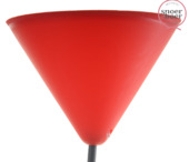 Snoerboer plafondkap rood 122 mm