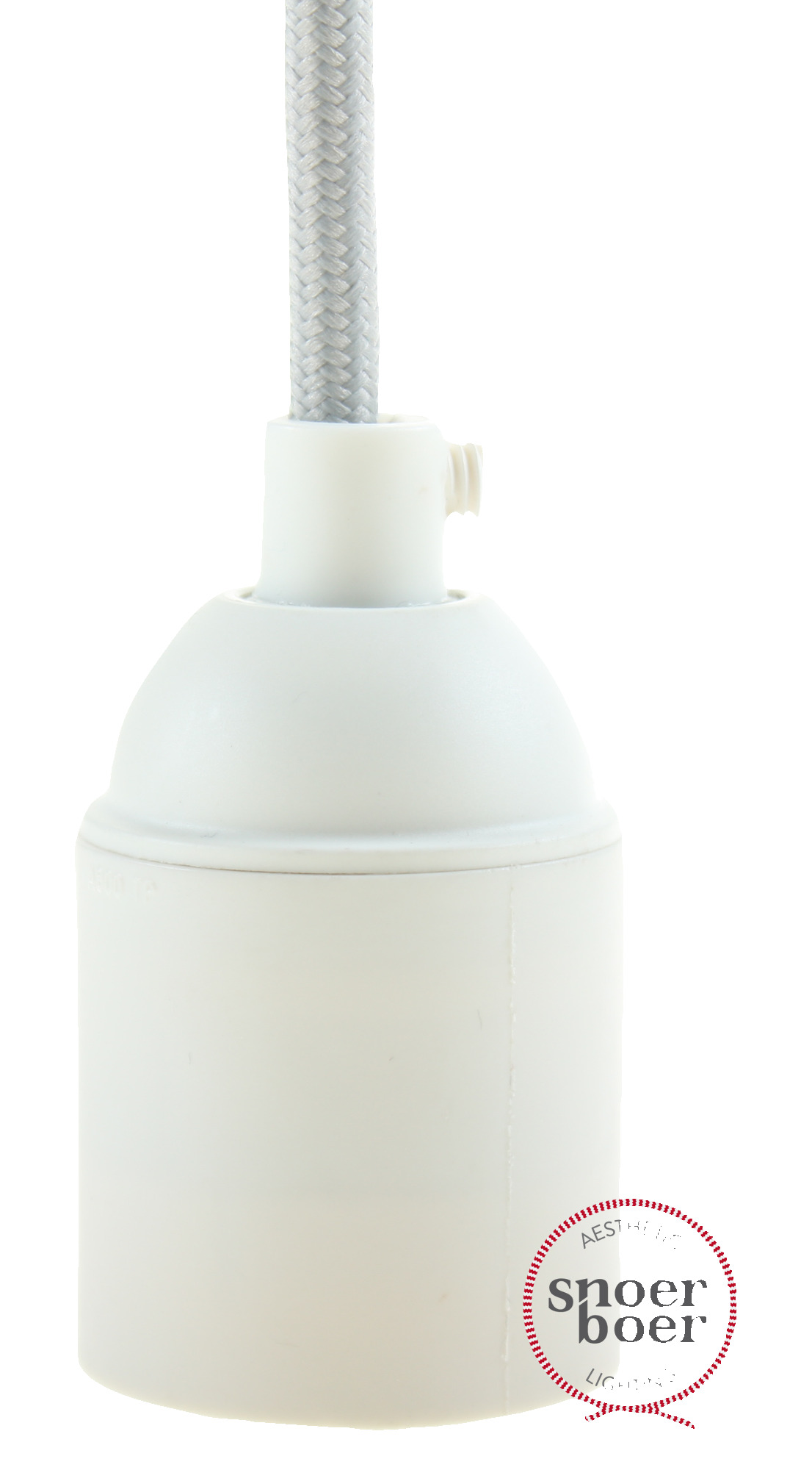 Snoerboer Fitting E27 Matwit snoerboer kopen in de aanbieding
