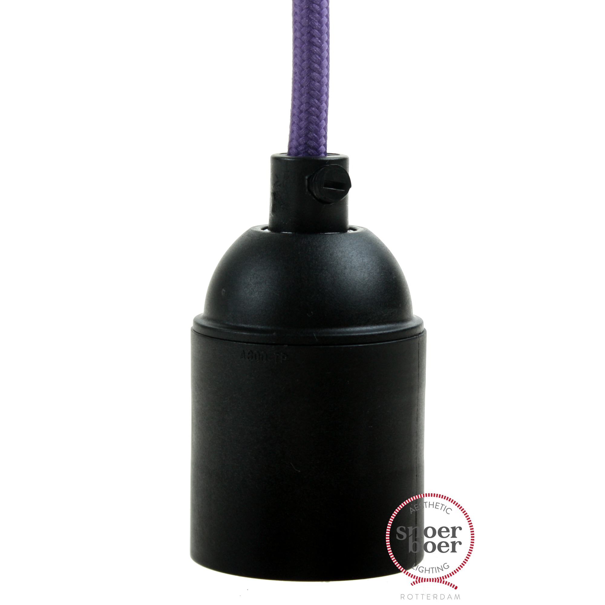 Snoerboer Fitting E27 Matzwart snoerboer kopen in de aanbieding
