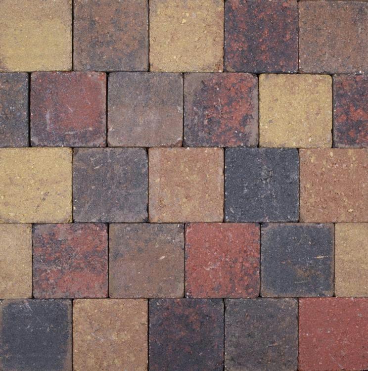 Trommelsteen Beton Bont 14X14X7 Cm 45 Stuks 090 M2 huismerk kopen in de aanbieding