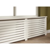 CanDo Radiatorpaneel Burton Wit MDF 100x80 cm