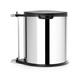 Brabantia Built-in-Bin Prullenbak - 15 l - Brilliant Steel