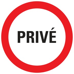 Pickup bord prive Ø 18 cm