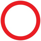 Pickup bord verbod algemeen Ø 30 cm