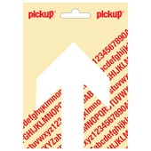 Pickup pictogram pijl wit 80x115 mm