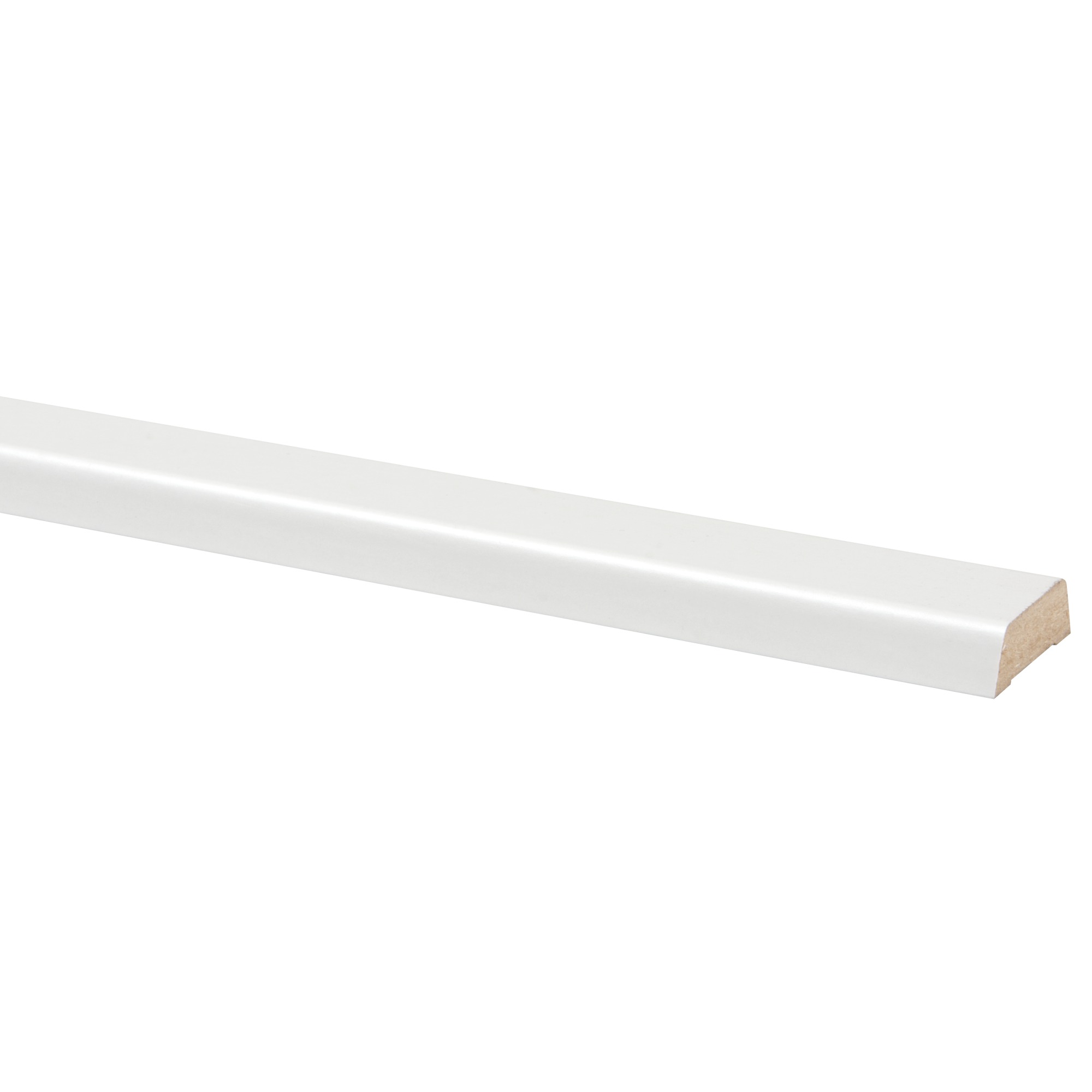 Koplat Mdf Schuin Wit Folie 12X37 Mm Lengte 260 huismerk kopen in de aanbieding