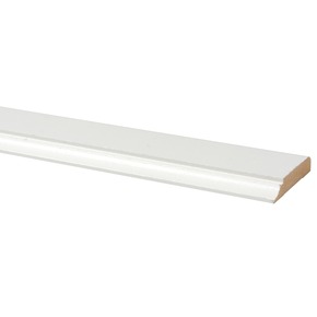 Deurlijst MDF wit folie 12x68 mm lengte 260 cm