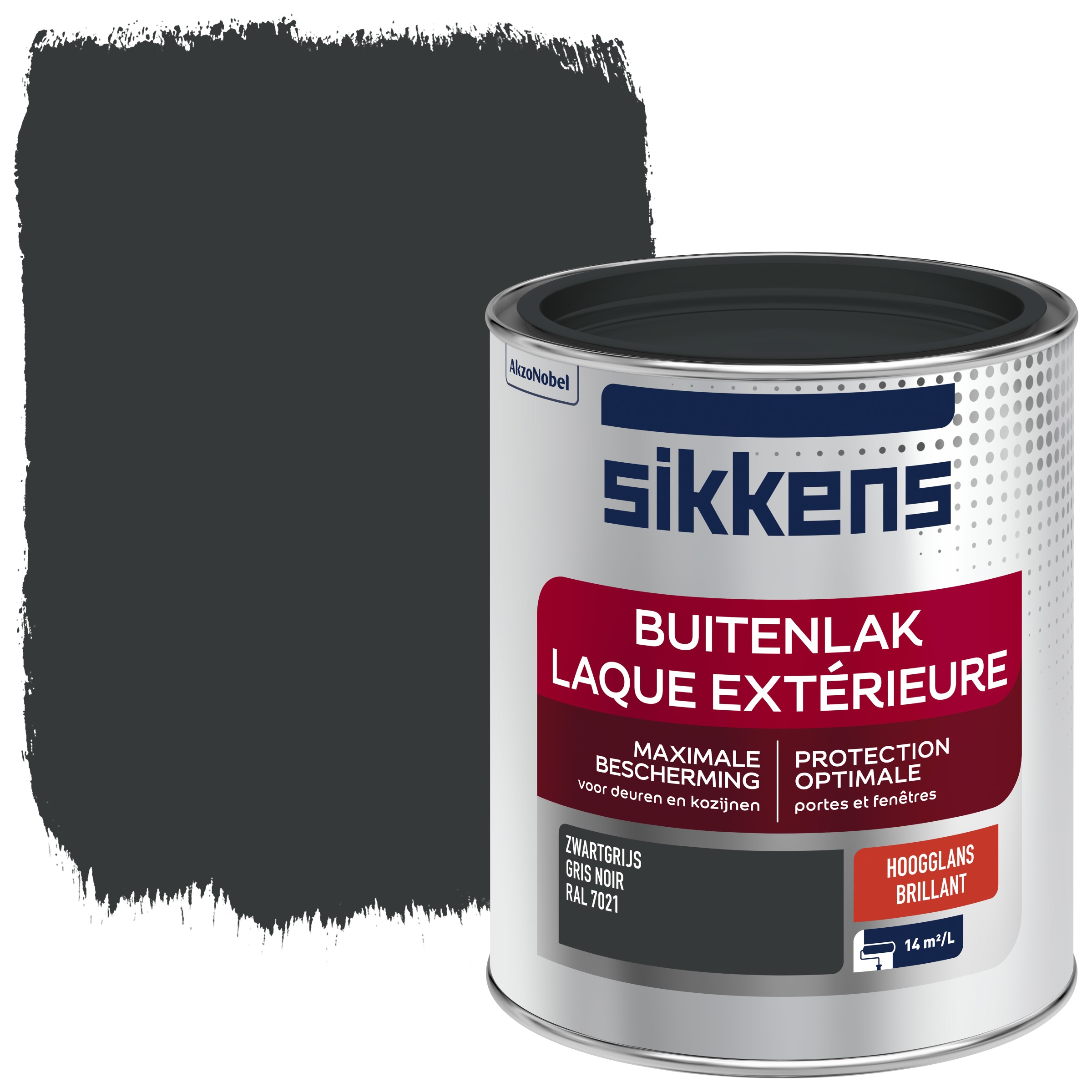 Sikkens Buitenlak Hoogglans Ral 7021 750 Ml sikkens kopen in de aanbieding