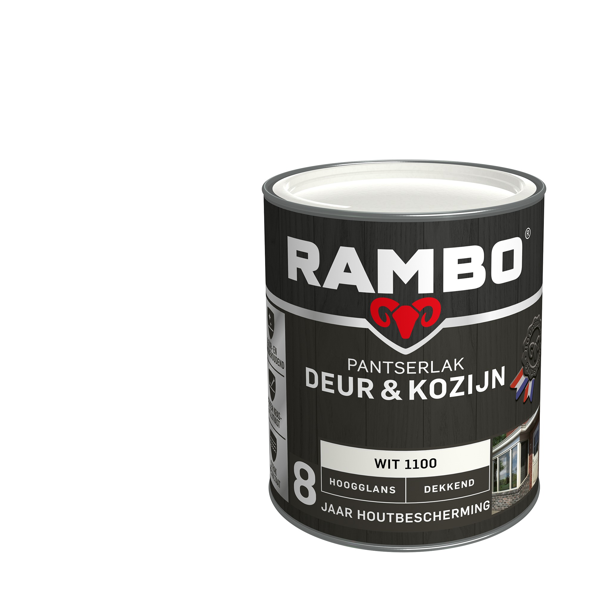 Rambo Pantserlak Deur Kozijn Hoogglans Wit Dekkend 750 Ml rambo kopen in de aanbieding