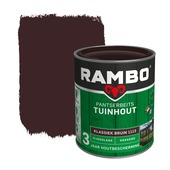 Rambo Pantserbeits Tuinhout zijdeglans dekkend klassiekbruin 750 ml