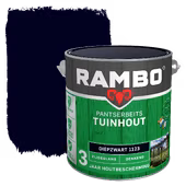 Rambo Pantserbeits Tuinhout zijdeglans dekkend diepzwart 2,5 liter
