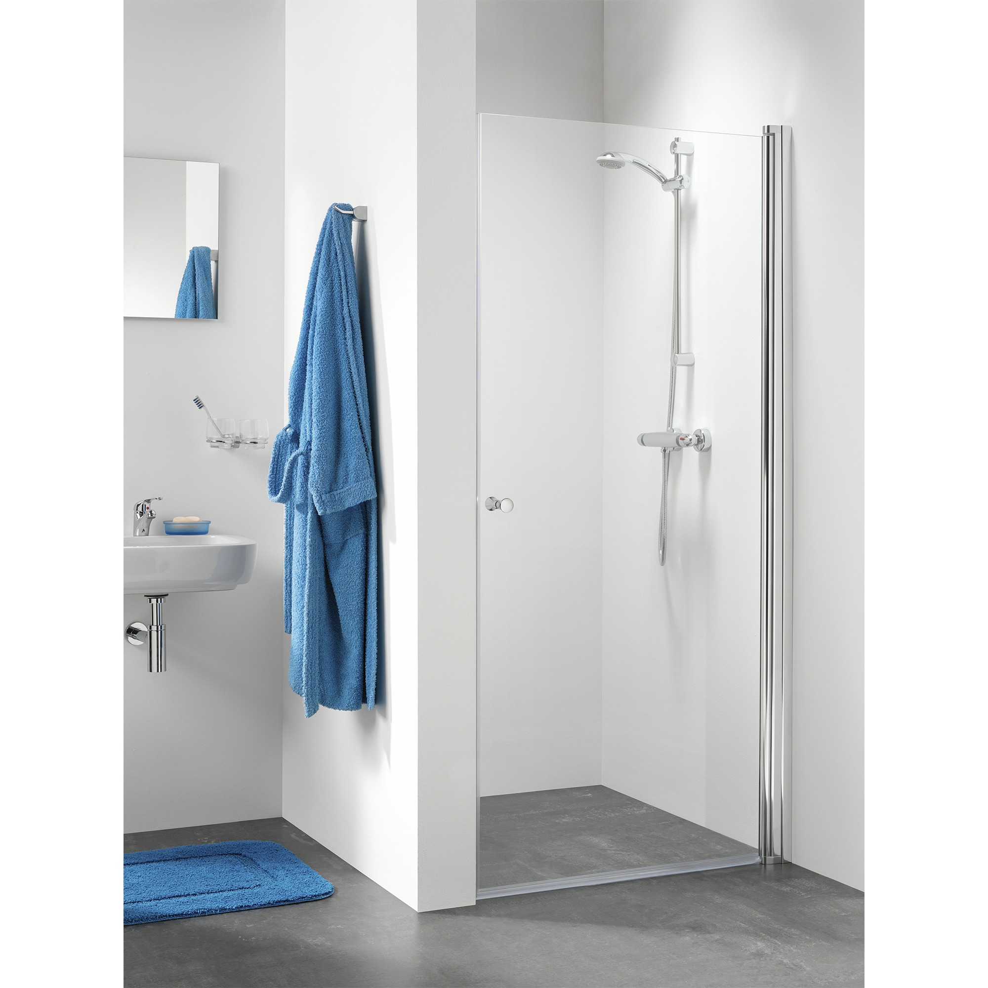 Sealskin Get Wet Swingdeur Voor Nis C105 100X195 Cm Chroom sealskin kopen in de aanbieding