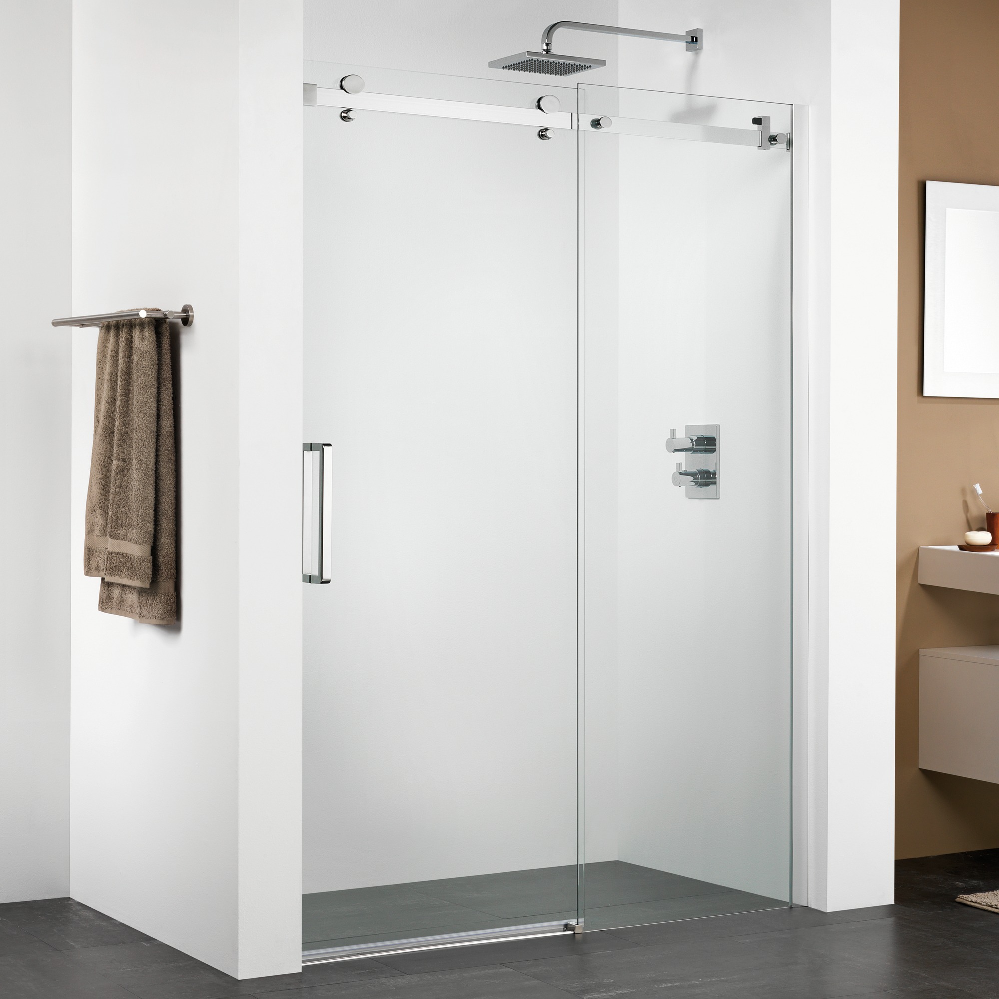 Sealskin Get Wet Schuifdeur C350 Hoogglans Zilver 206X120 sealskin kopen in de aanbieding