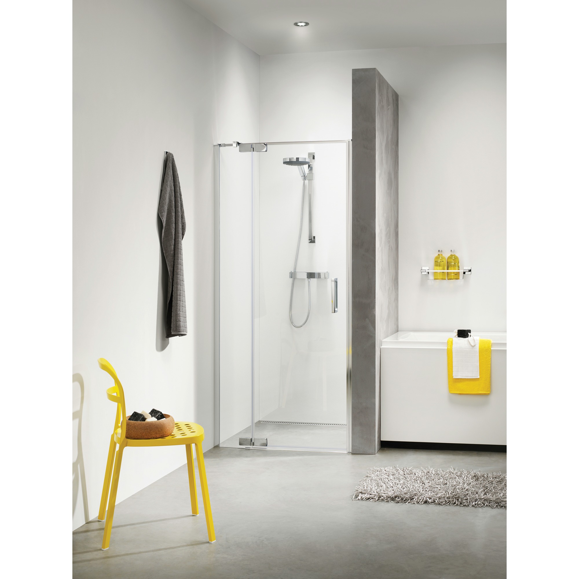 Sealskin Get Wet Swingdeur Voor Nis Custom Links 120X195 Cm Chroom sealskin kopen in de aanbieding