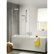 Sealskin Badwand Custom 2-delig Rechts 100x140 cm Chroom
