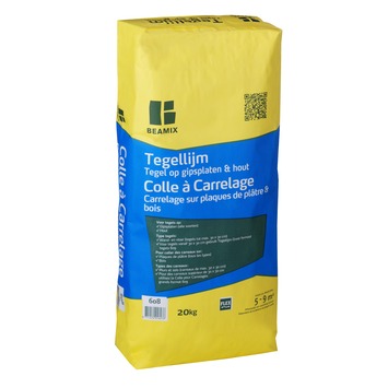 Beamix tegellijm 608 tegel op gipsplaten en hout grijs 20 kg
