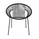 WOOOD draadfauteuil Lucca zwart 73x69x65 cm