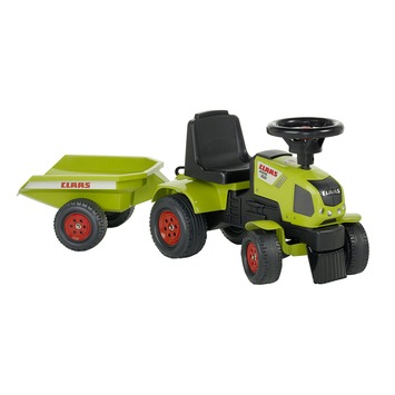 FALK Claas Axos 310 looptractor met aanhanger