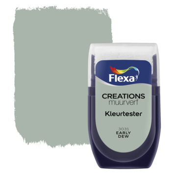 Flexa Creations muurverf Kleurtester Early Dew 30ml kopen? kleurtesters | Karwei