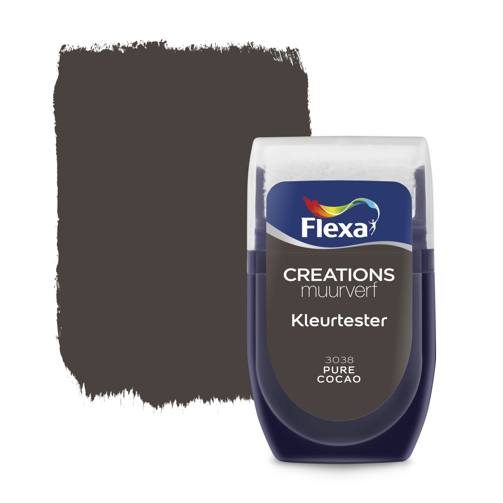 Flexa Creations muurverf Kleurtester Pure Cocao mat 30ml