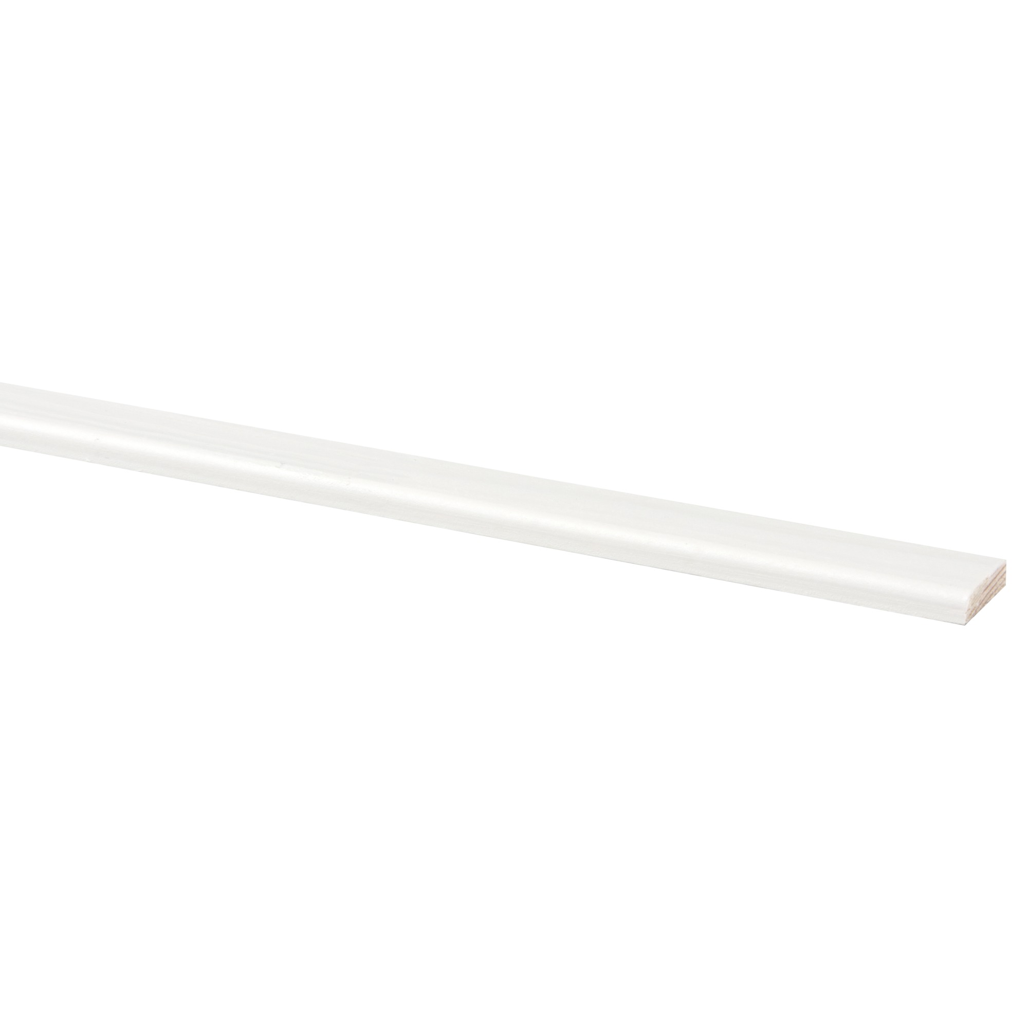 Afdeklijst Grenen 5X22 Mm Wit Gegrond Lengte 270 huismerk kopen in de aanbieding