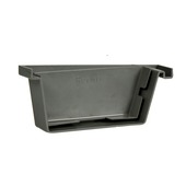 Martens bakgooteindstuk rechts grijs 125 mm