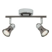 Brilliant duobalk Jupp LED GU10 2X3W chroom/zwart