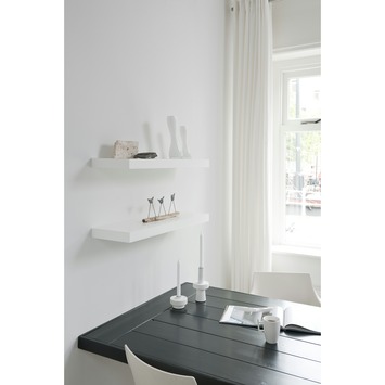 B!Organised zwevende wandplank wit lak 80 cm