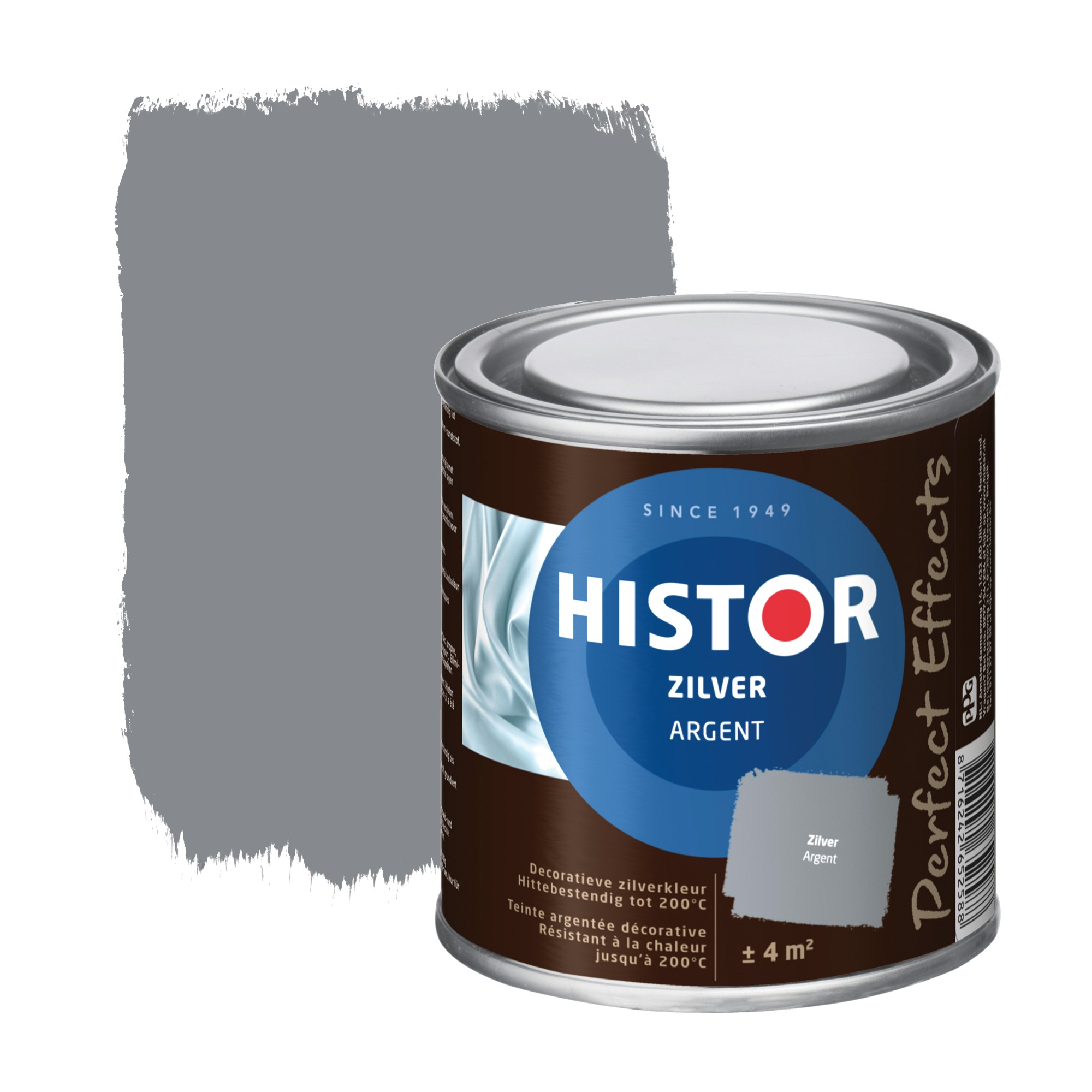 Histor Perfect Effects Lak Zijdeglans Zilver 250 Ml histor kopen in de aanbieding