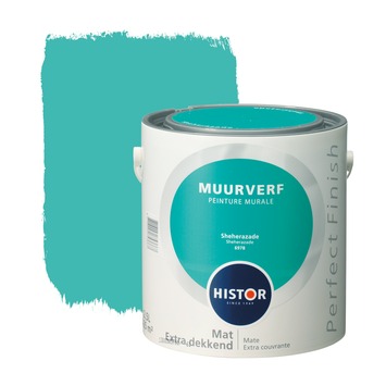 Turquoise muurverf