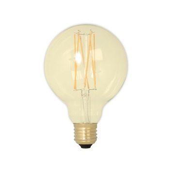 Calex Long LED globelamp E27 4W goud 95mm dimbaar