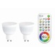 iDual 2 x GU10 LED lamp 345 lumen incl. afstandbediening RGB