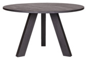 WOOOD tafel Rhonda blacknight Ø129x77 cm