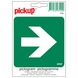 Pickup pictogram vluchtweg recht 10x10 cm