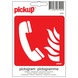 Pickup pictogram alarmtelefoon 10x10 cm