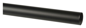 28 mm gordijnroede mat zwart 120 cm