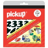Pickup plakcijfers 0-9 zwart 25 mm