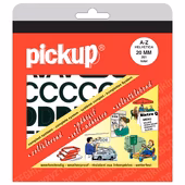 Pickup plakletter A-Z zwart 20 mm