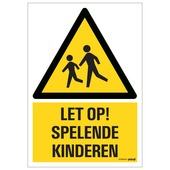 Pickup bord let op kinderen 23x33 cm