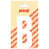 Pickup plakletter B wit mat 90 mm
