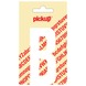 Pickup plakletter B wit mat 90 mm