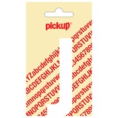 Pickup plakletter J wit mat 90 mm