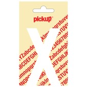 Pickup plakletter X wit mat 90 mm