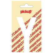 Pickup plakletter Y wit mat 90 mm