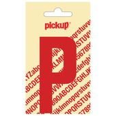 Pickup plakletter P rood glans 90 mm