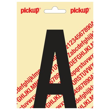 Pickup plakletter A zwart mat 120 mm