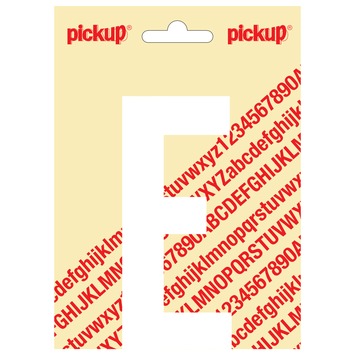 Pickup plakletter E wit mat 120 mm
