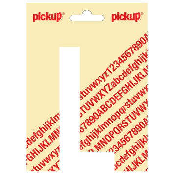 Pickup plakletter L wit mat 120 mm