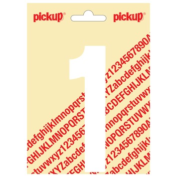 Vlak vijver progressief Pickup plakcijfer 1 wit mat 120 mm kopen? stickers-borden-magneten | Karwei